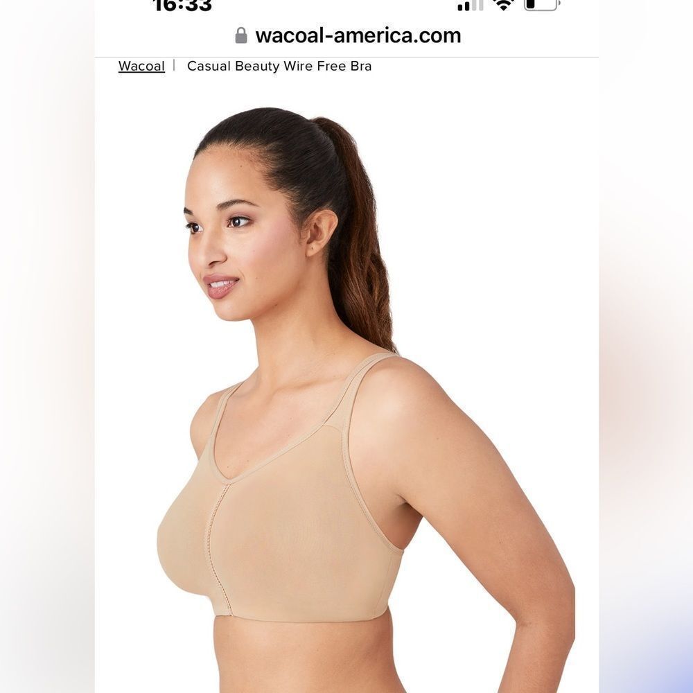 WACOAL casual beauty wire free bra confort full coverage - Picture 3 of 7